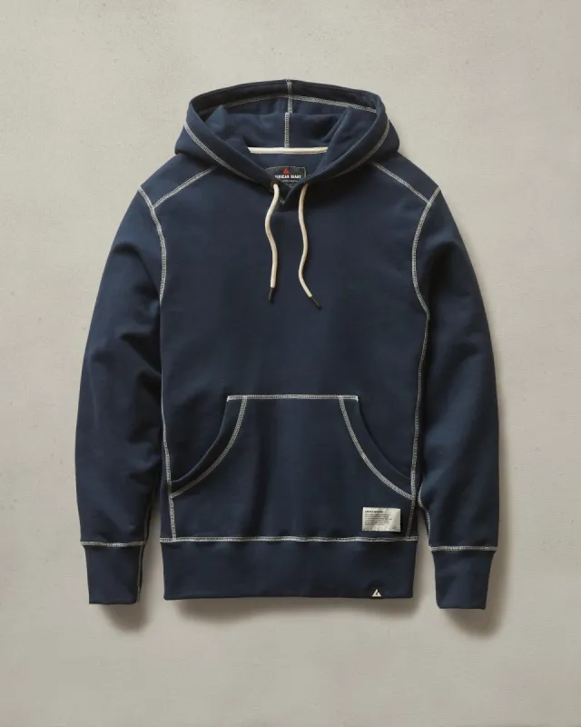 Classic Pullover - Contrast Stitch - Oxford Blue sold by American Giant