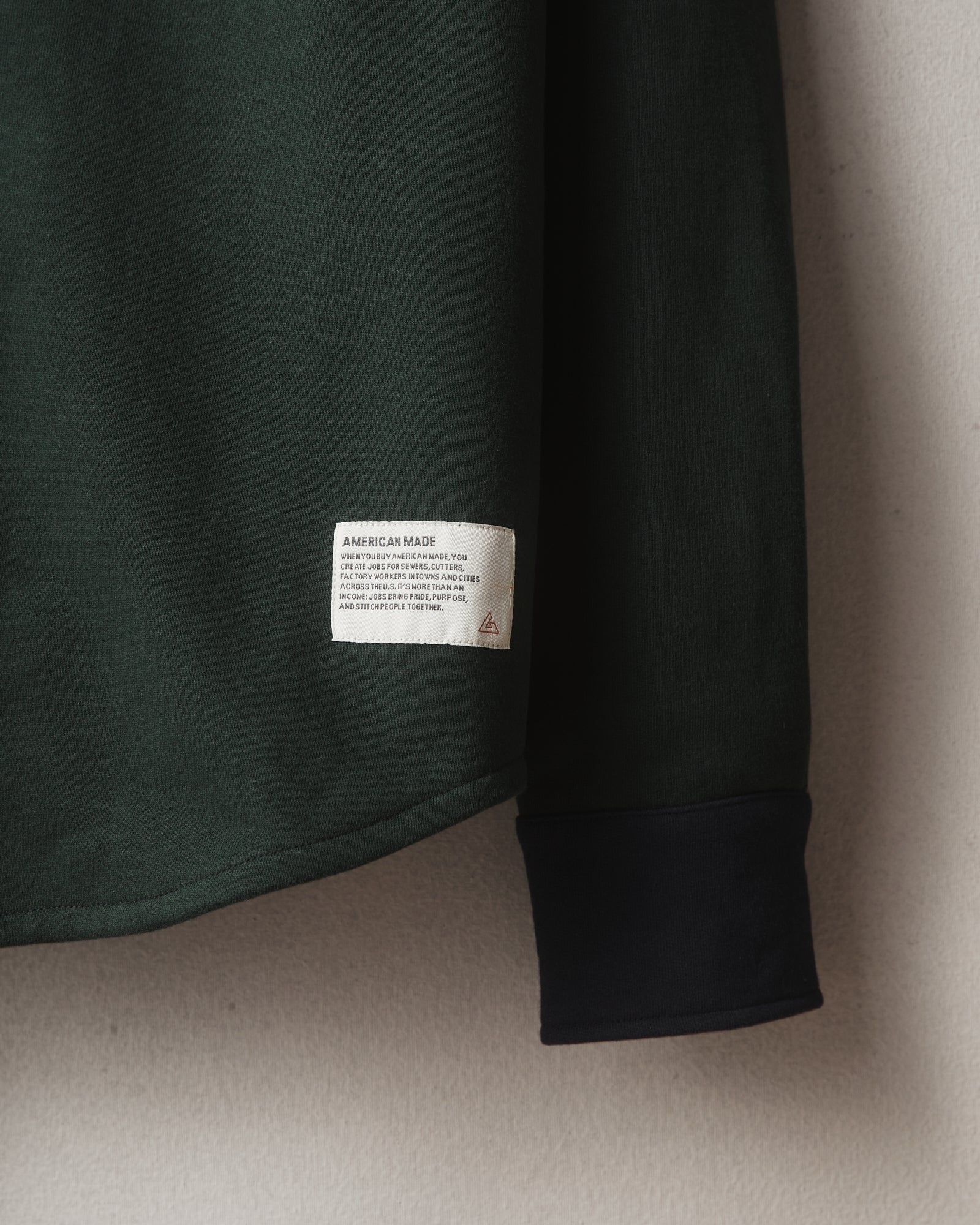 Redwood Fleece Overshirt - Vault - Green Navy sold by American Giant product image thumbnail 3