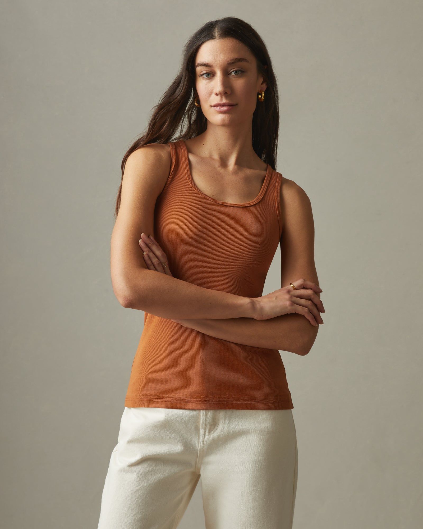 Rib Tank - Adobe sold by American Giant