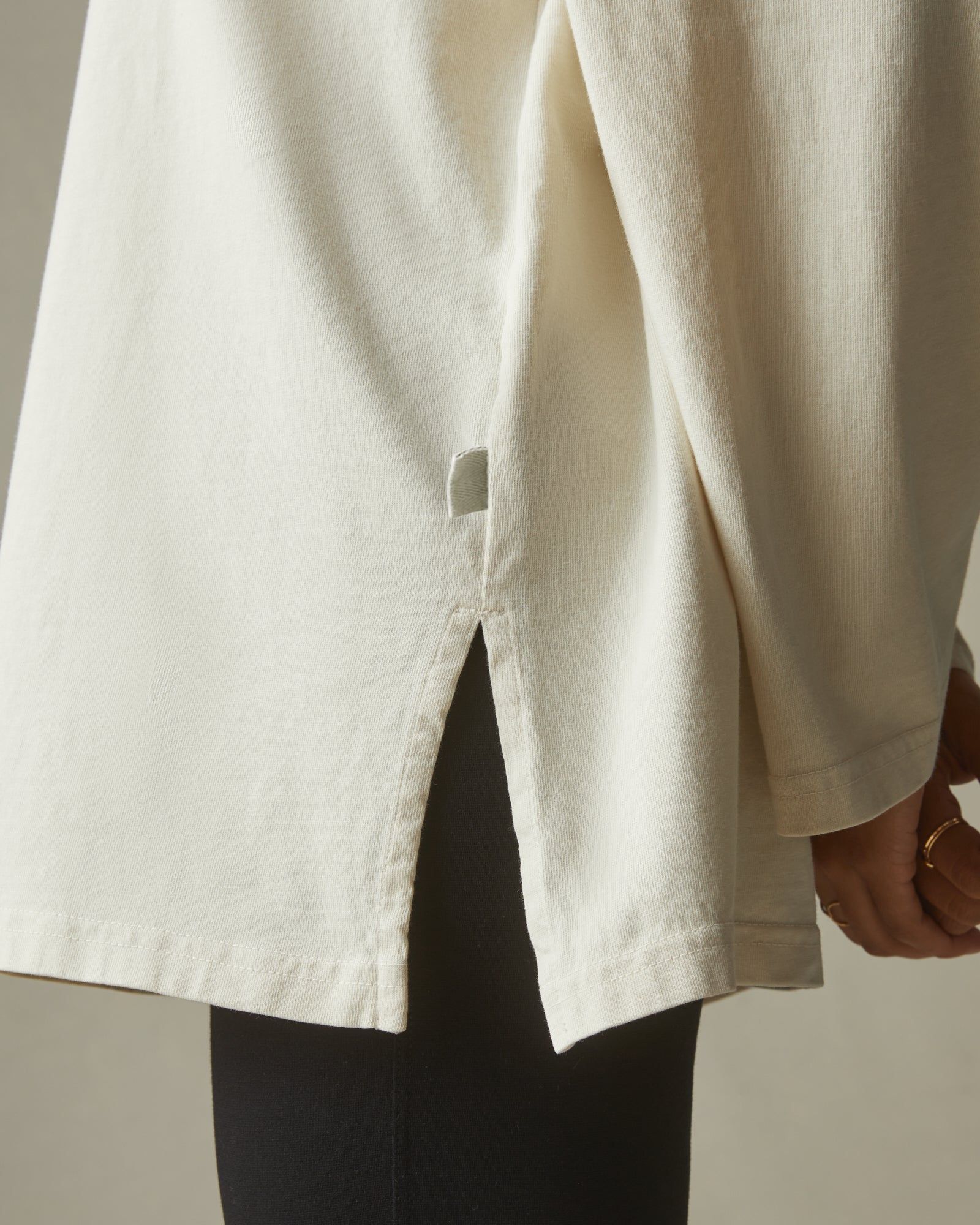 Relaxed Cotton Long Sleeve Tee - Turtledove sold by American Giant product image thumbnail 4