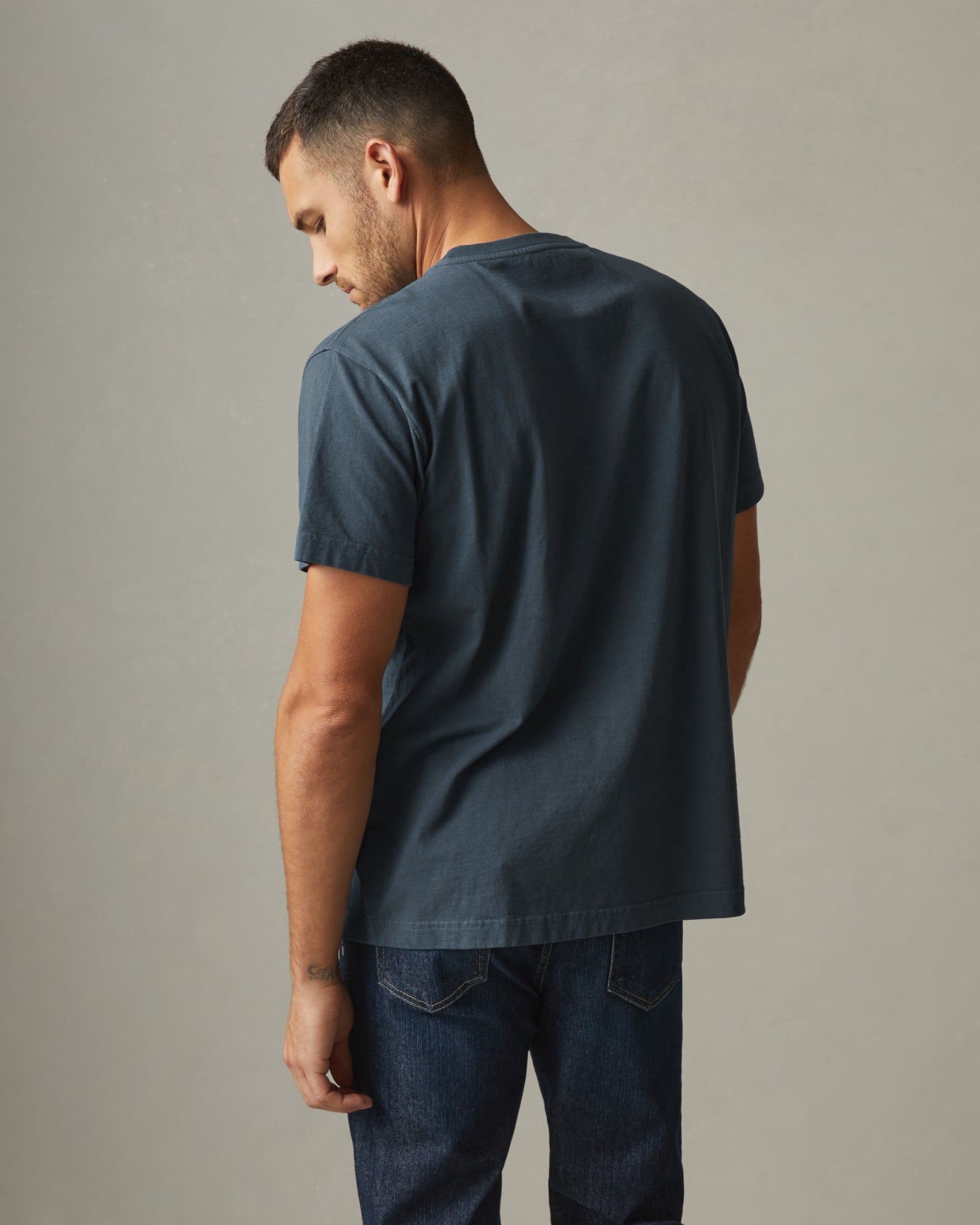 Heavyweight Relaxed Tee - Winter Sky sold by American Giant product image thumbnail 3