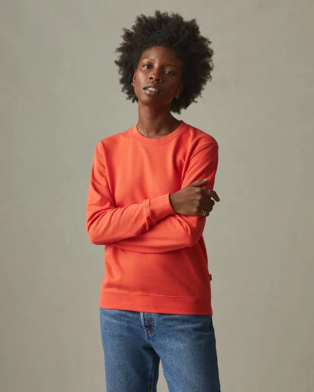 French Terry Crew Sweatshirt - Tropical Orange sold by American Giant