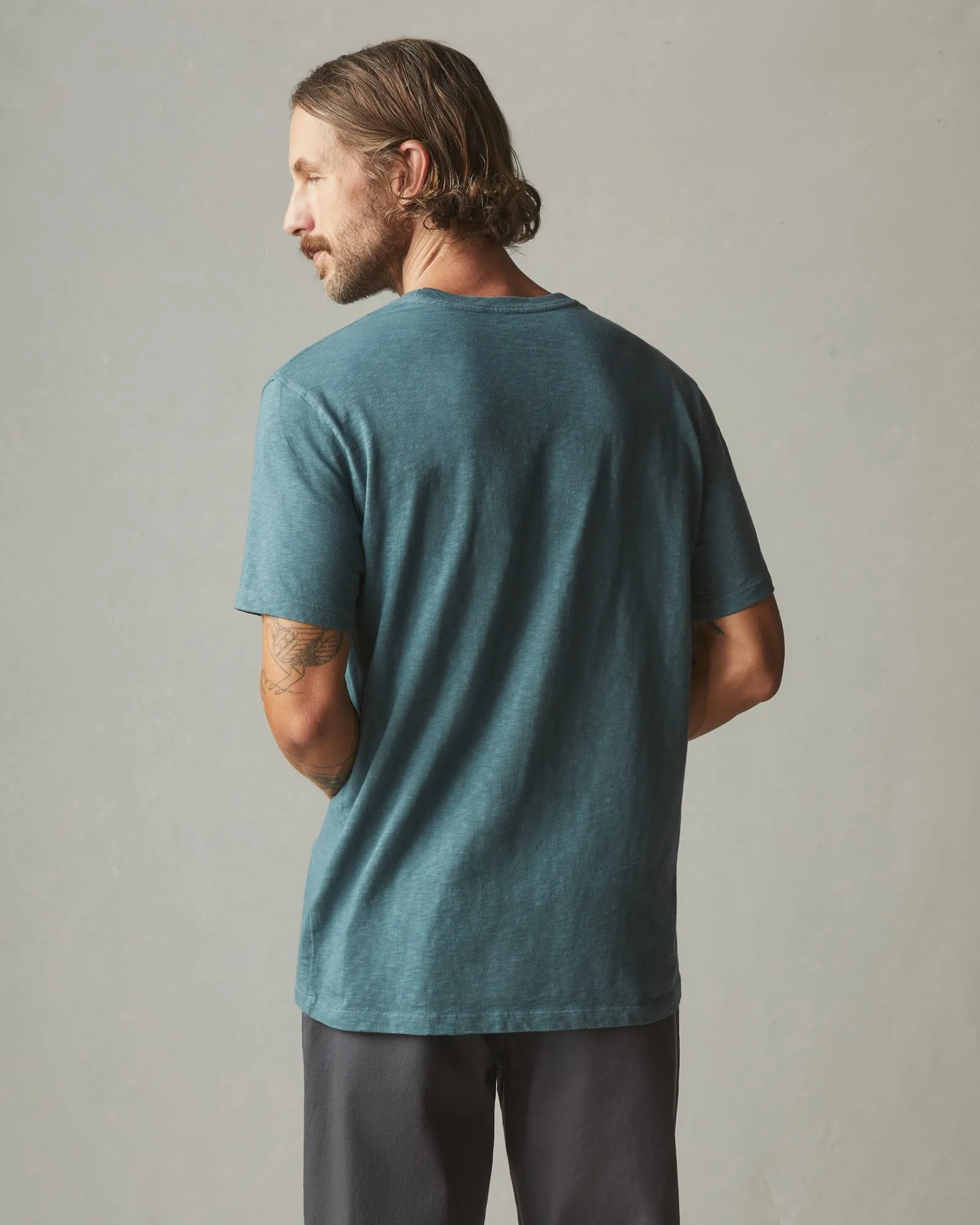 Men's Premium Slub Crew Tee - Sea Green sold by American Giant product image thumbnail 2