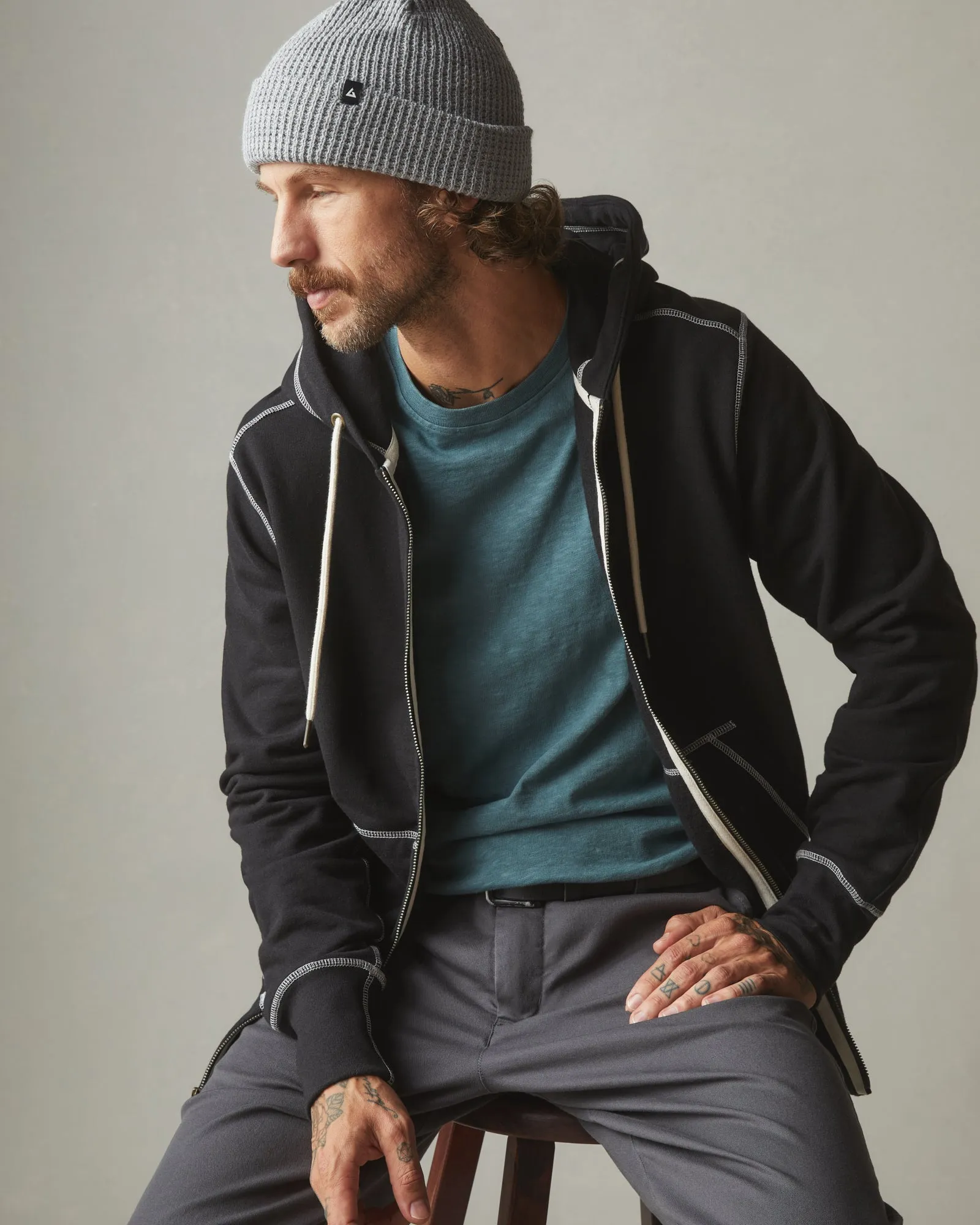 Men's Premium Slub Crew Tee - Sea Green sold by American Giant product image thumbnail 4