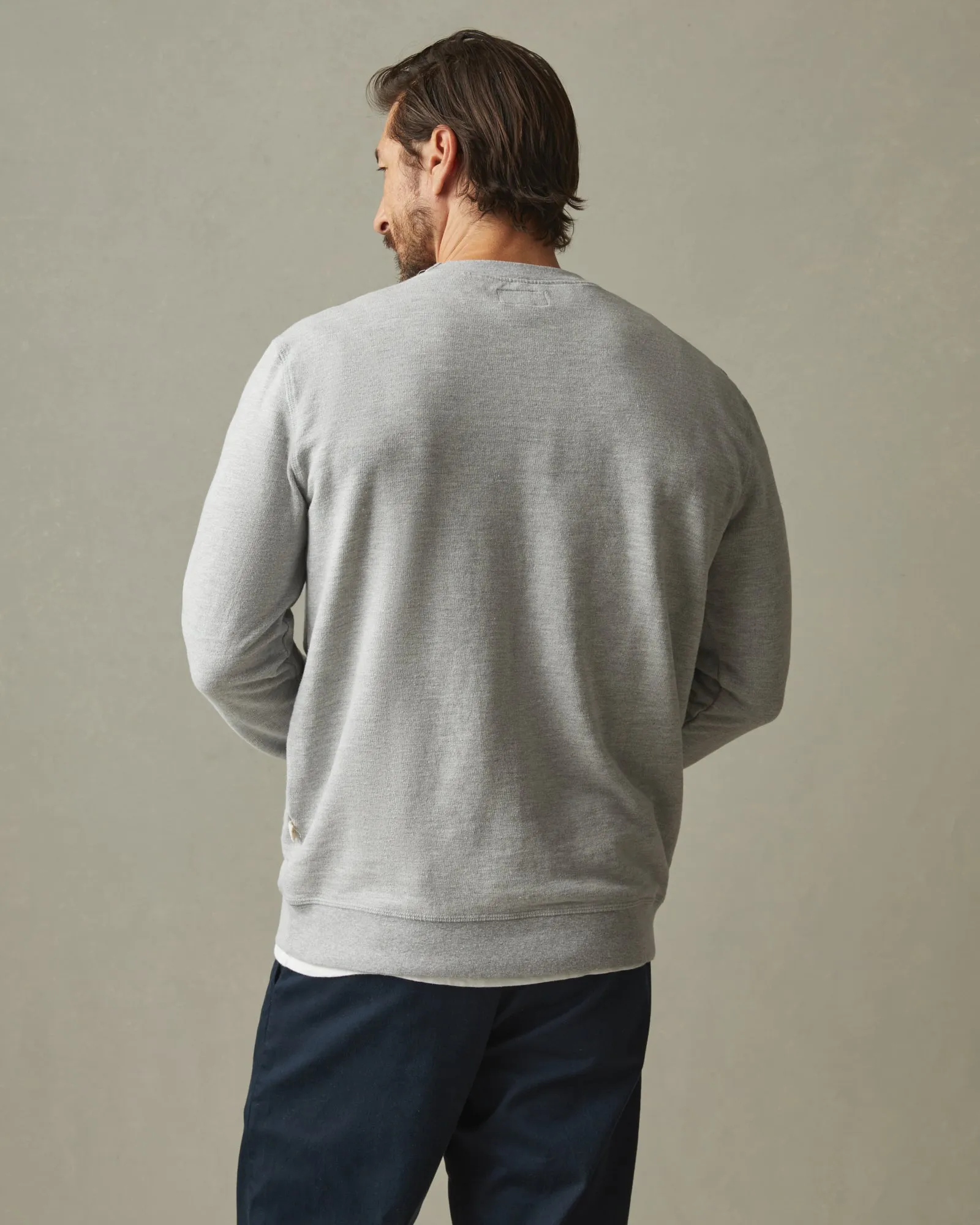 French Terry Crew Sweatshirt - Ash Heather sold by American Giant product image thumbnail 3