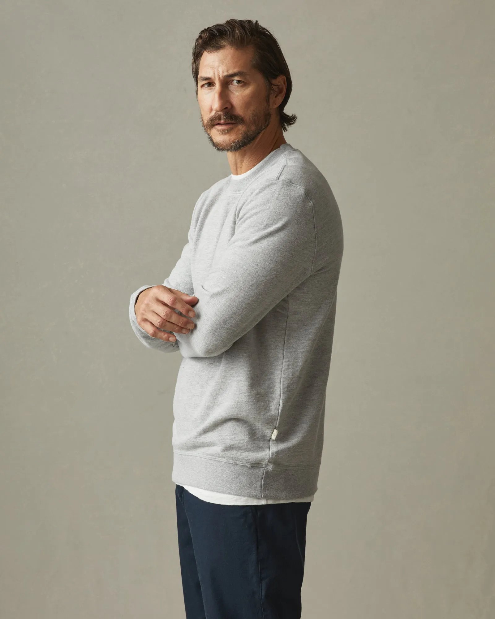 French Terry Crew Sweatshirt - Ash Heather sold by American Giant product image thumbnail 2