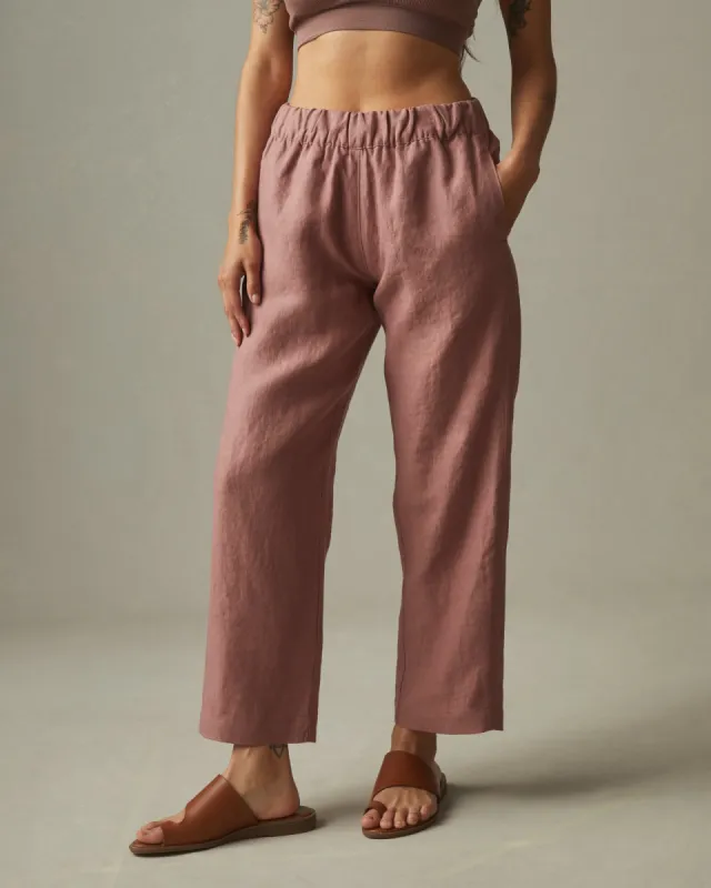 Women's Easy Linen Pant - Burlwood sold by American Giant