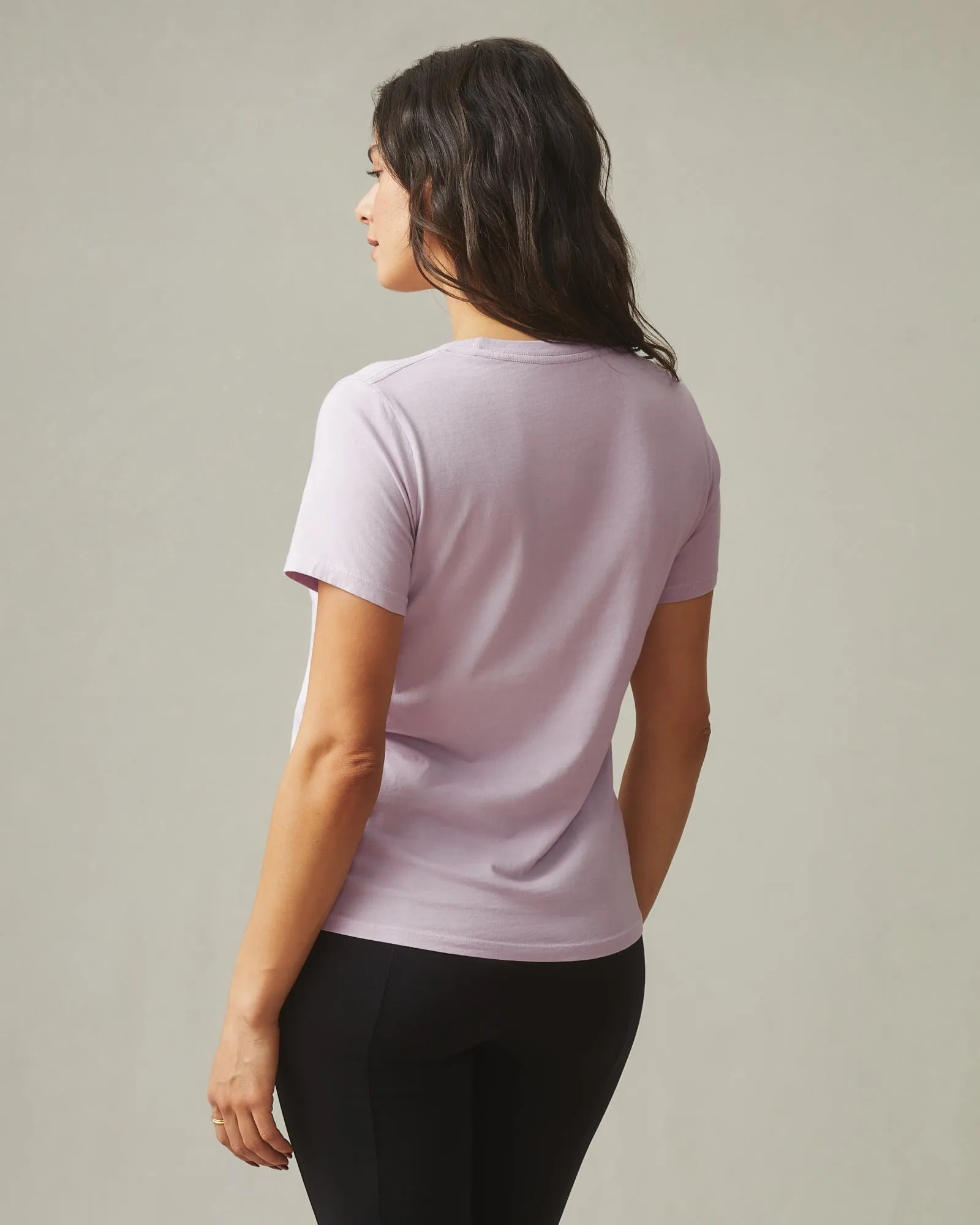 Women's Classic Cotton Crew Tee - Keepsake Lilac sold by American Giant product image thumbnail 2