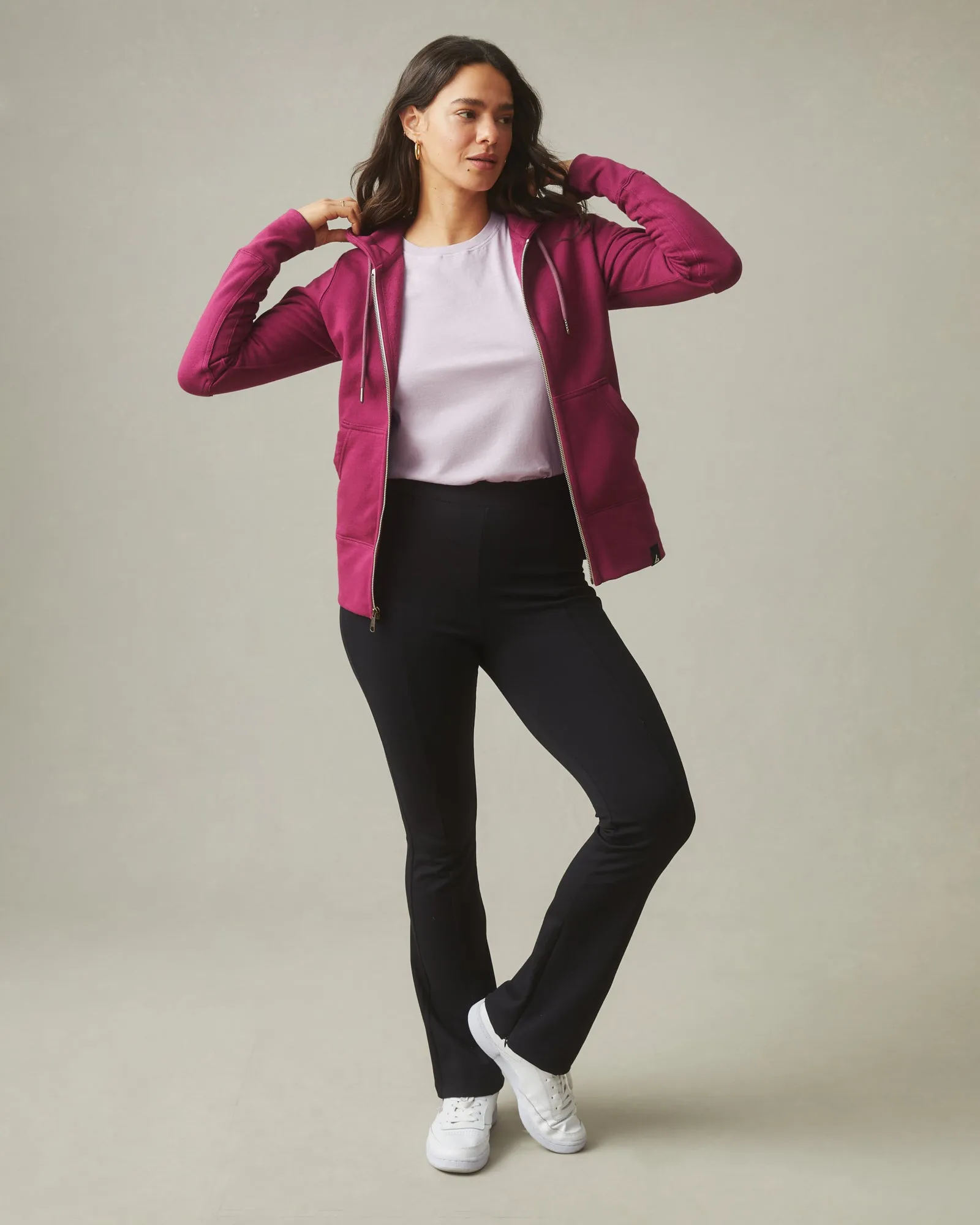 Women's Classic Cotton Crew Tee - Keepsake Lilac sold by American Giant product image thumbnail 4