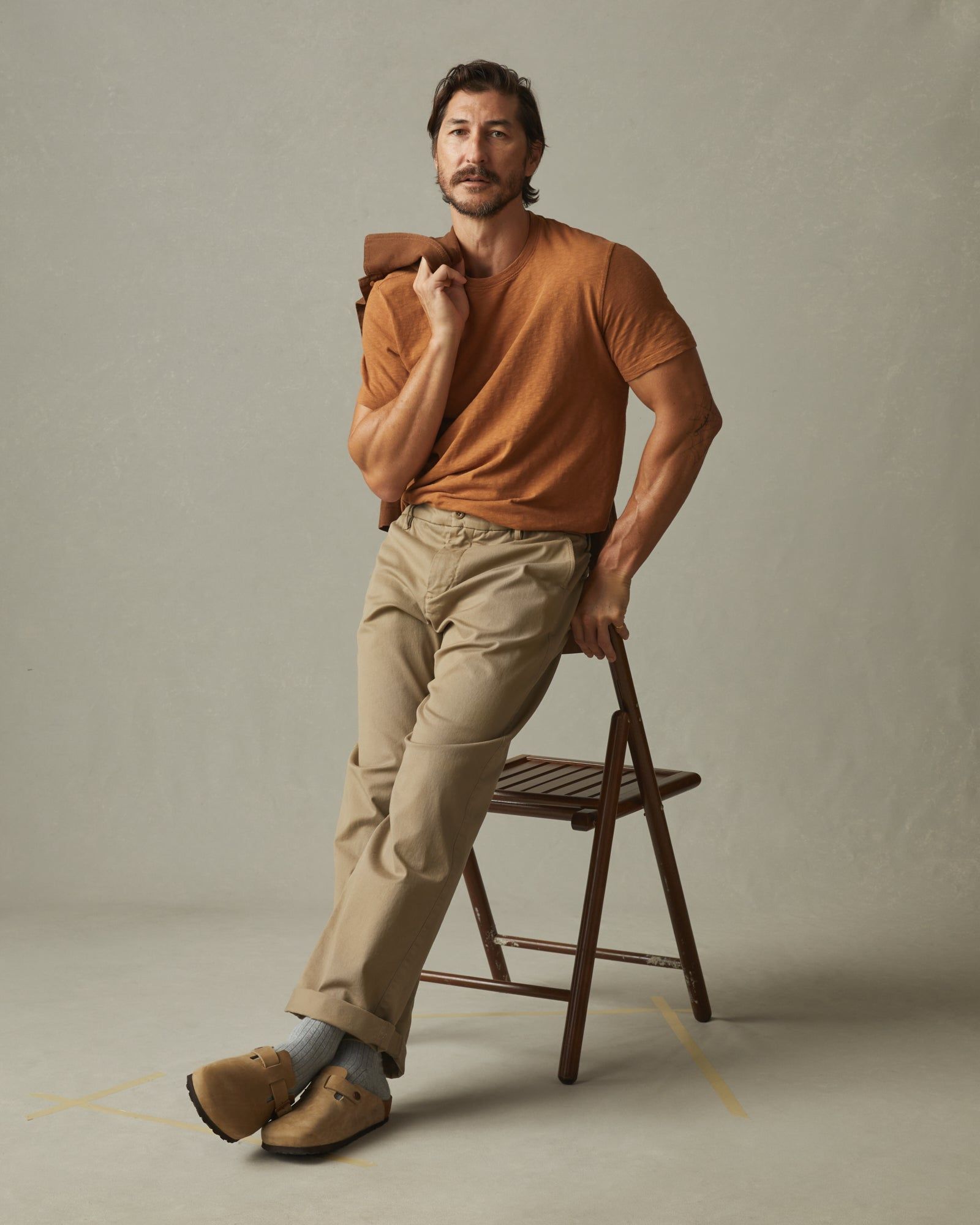 Premium Slub Crew Tee - Bright Copper sold by American Giant product image thumbnail 5