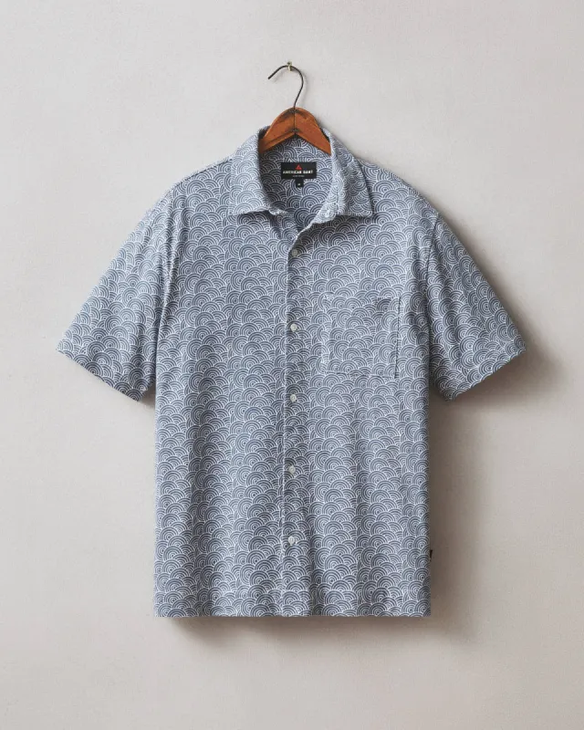 Men's Resort Shirt - Spiral Print sold by American Giant