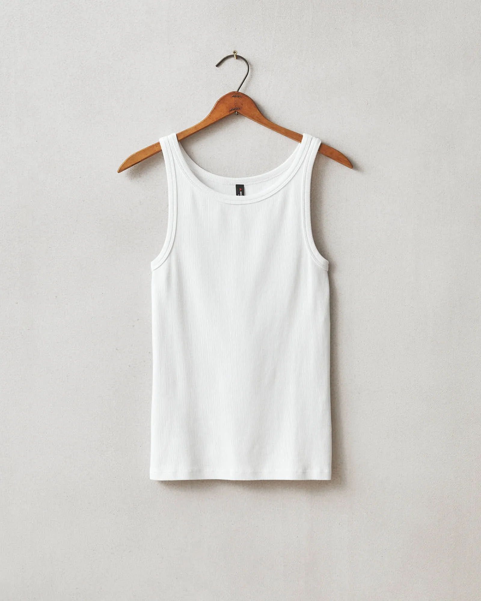 Women's Stretch Rib Tank - White sold by American Giant