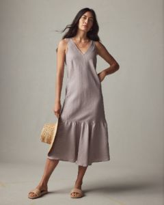 Easy Linen Dress - Sunset sold by American Giant