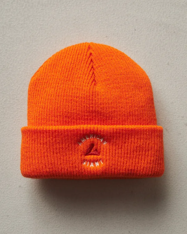 Embroidered Beanie - Innovation - Athletic Orange sold by American Giant