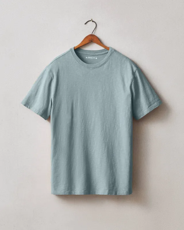 Men's Premium Slub Crew Tee - Arona Blue sold by American Giant