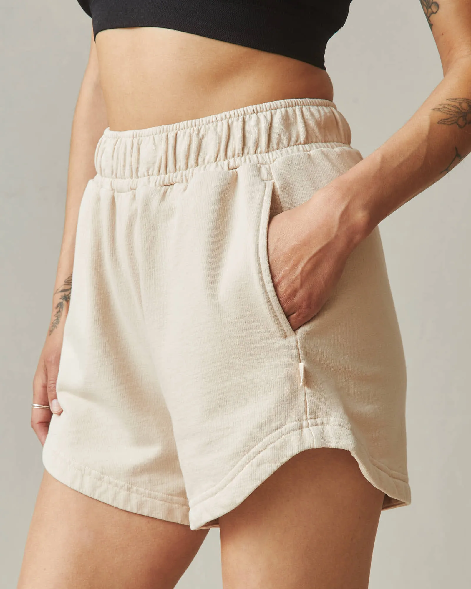 Women's Curved Hem Short - Cotton sold by American Giant product image thumbnail 3