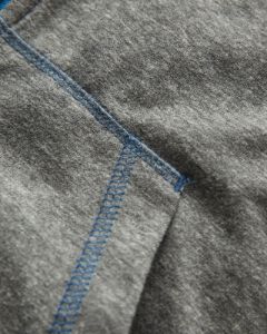 Women's Contrast Lightweight Full Zip - Black Heather sold by American Giant