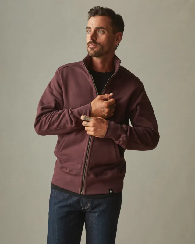 Moto Full Zip - Puce sold by American Giant