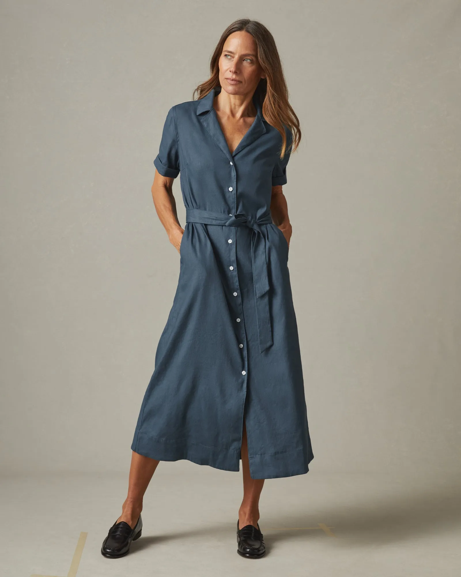 Women's Utility Dress - Winter Sky sold by American Giant