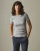Women's Luxe Rib Crew Tee - Heather Grey sold by American Giant