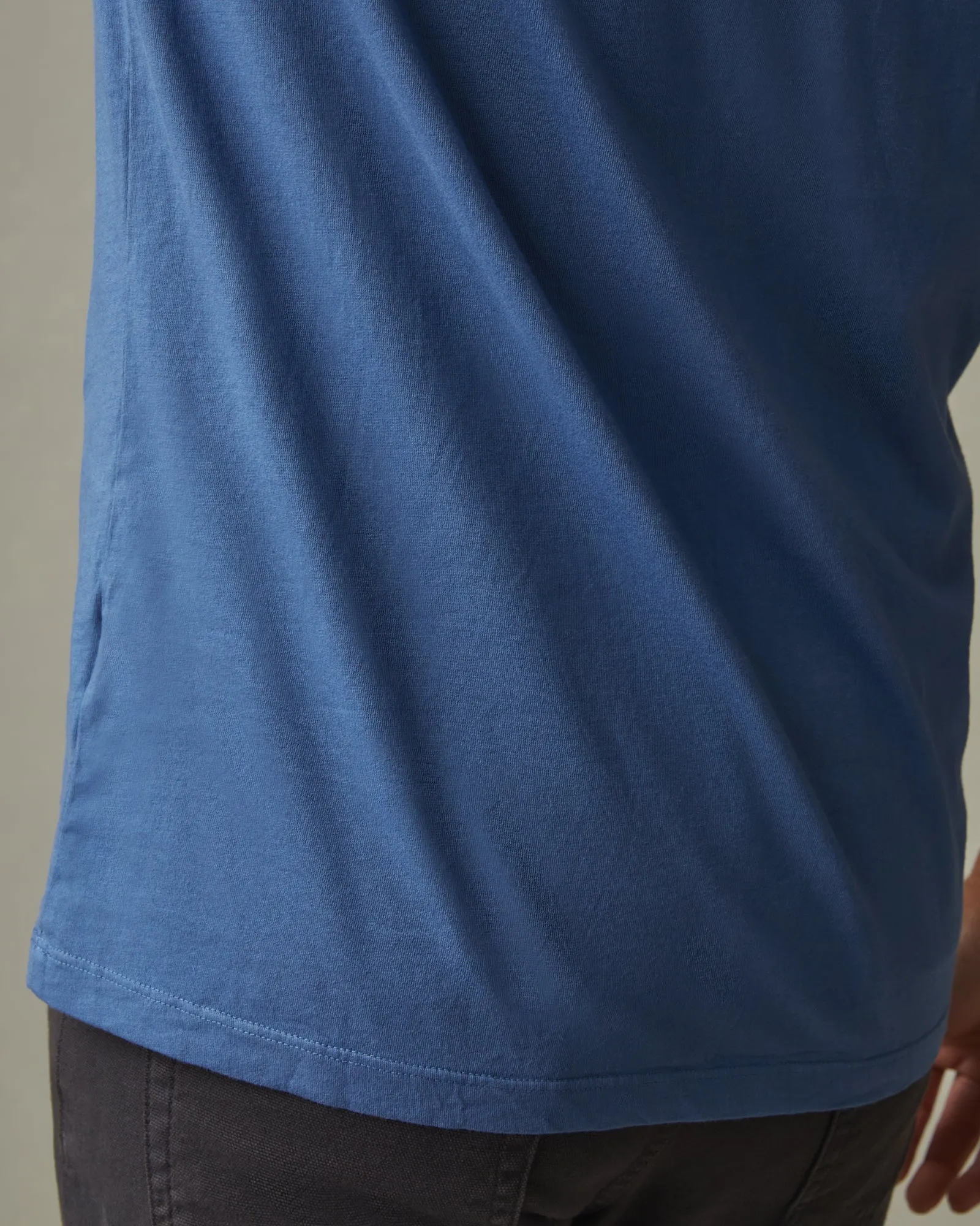 Classic Cotton Crew Tee - Harbor Blue sold by American Giant product image thumbnail 4