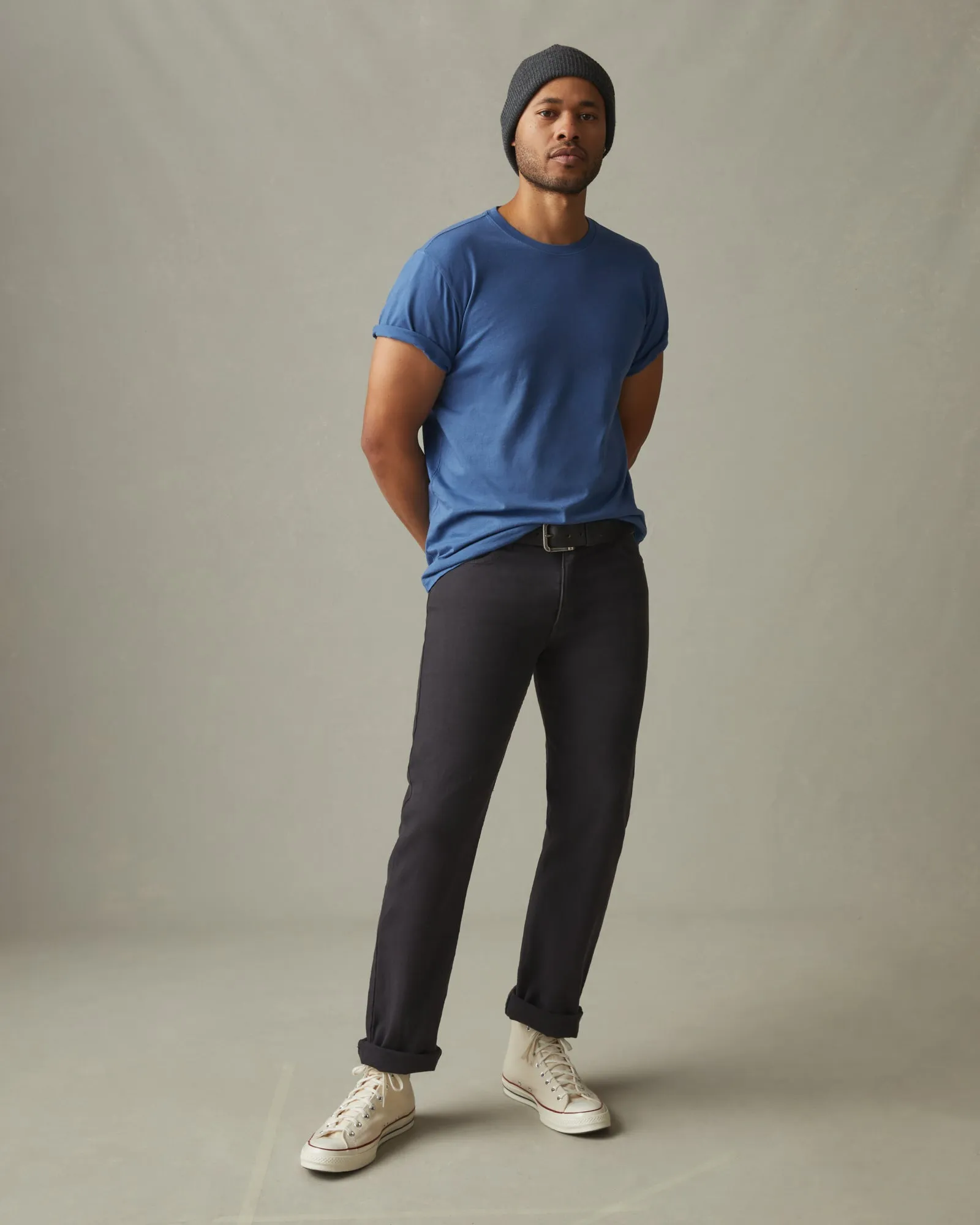 Classic Cotton Crew Tee - Harbor Blue sold by American Giant product image thumbnail 5