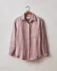Women's Linen Long Sleeve Shirt - Twilight Mauve sold by American Giant