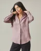 Women's Linen Long Sleeve Shirt - Twilight Mauve sold by American Giant