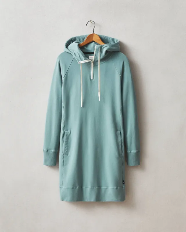 Women's Zipper Hoodie Dress - Azure Sage sold by American Giant