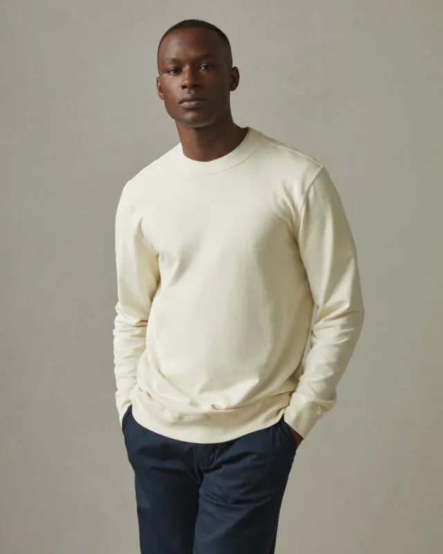 French Terry Crew Sweatshirt - Cornsilk sold by American Giant