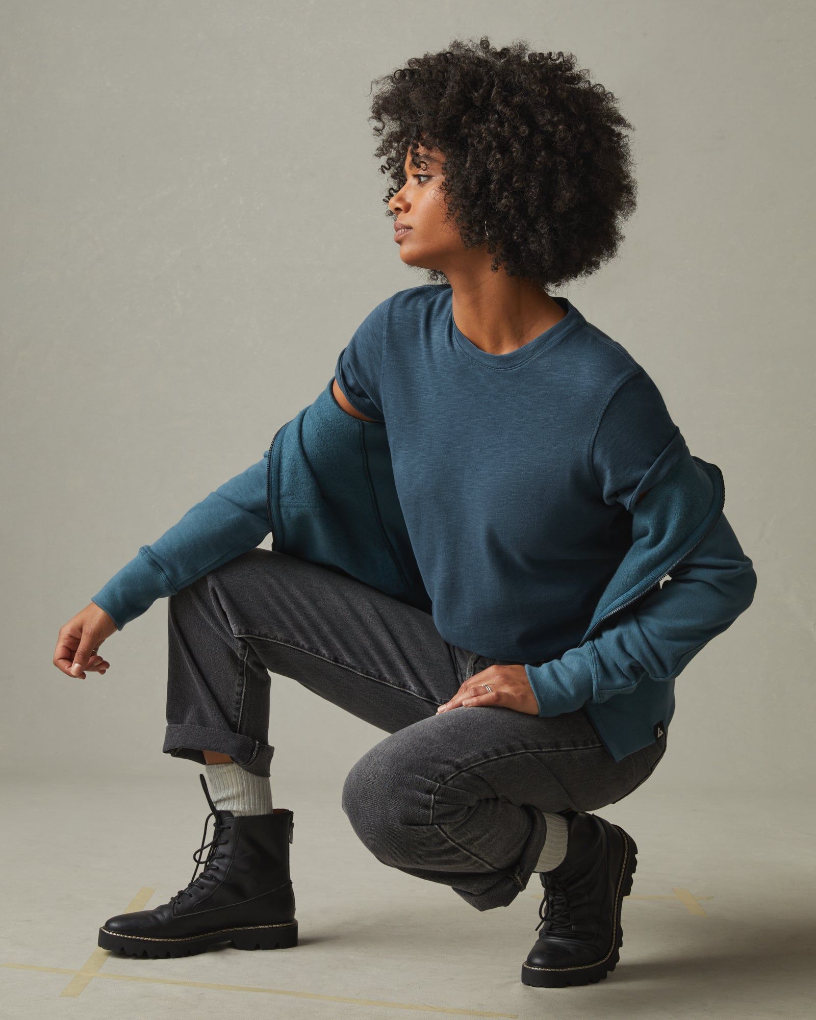 Premium Slub Crew Tee - Winter Sky sold by American Giant product image thumbnail 5