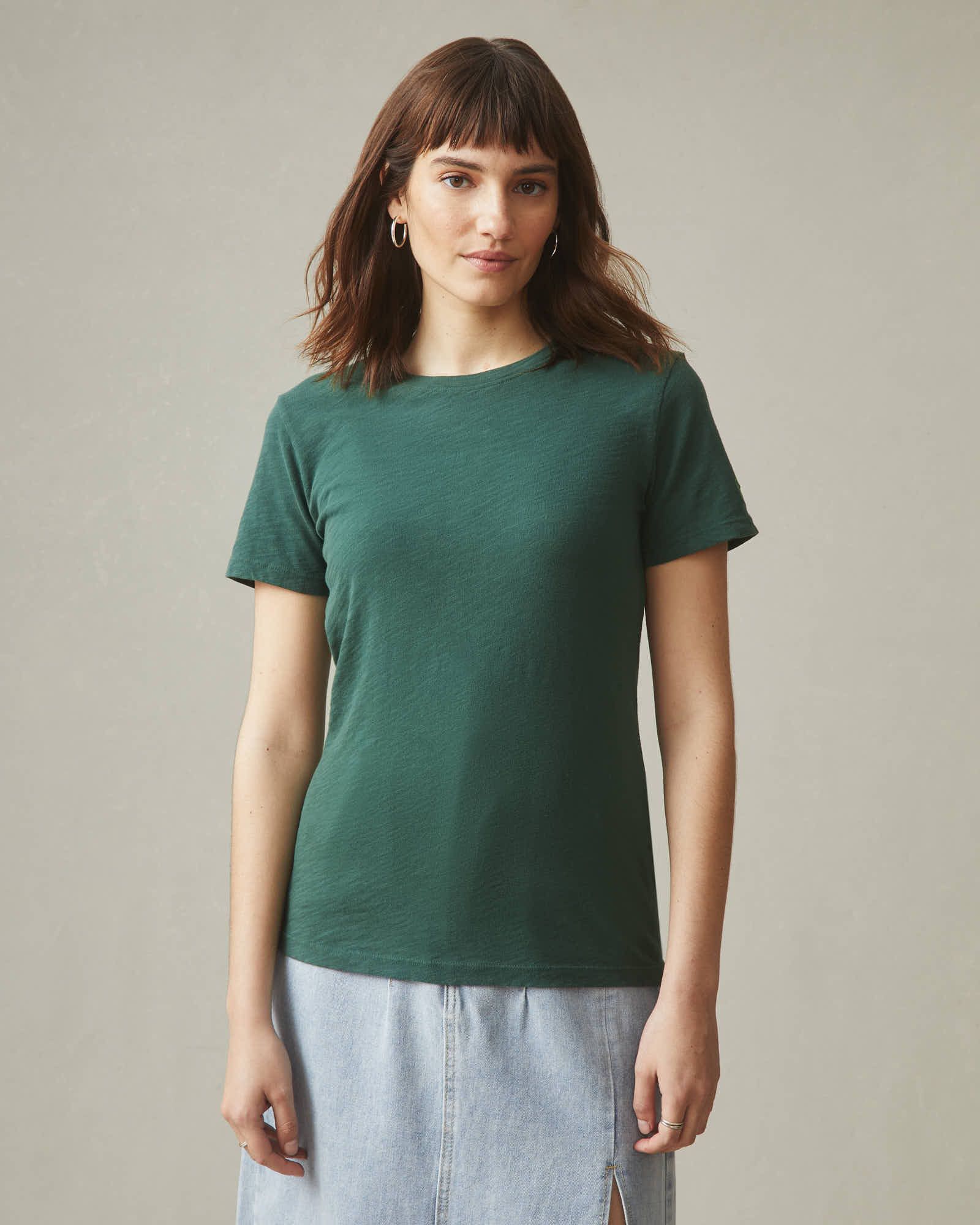 Women's Premium Slub Crew Tee St. Patricks Day - Trekking Green sold by American Giant product image thumbnail 2