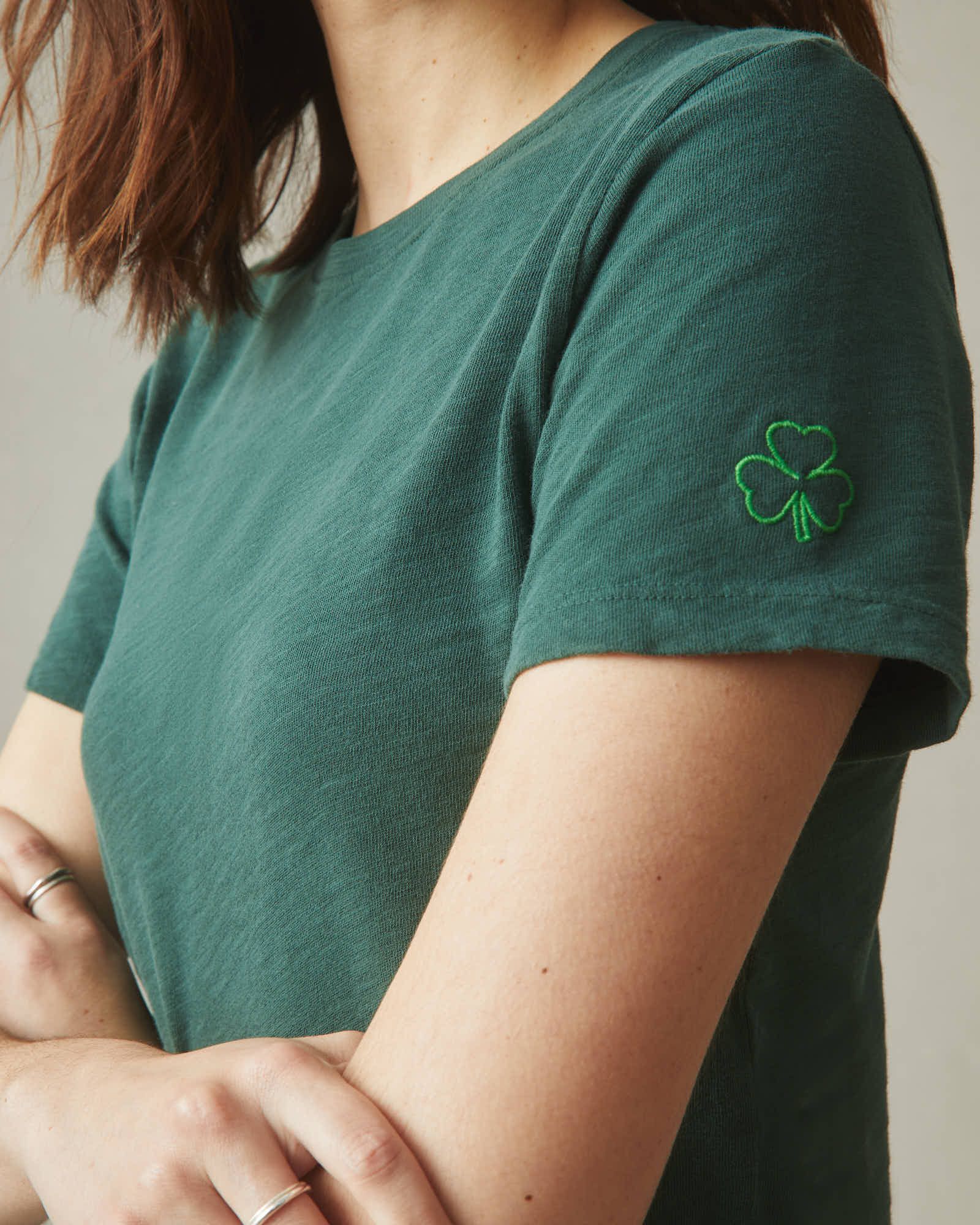 Women's Premium Slub Crew Tee St. Patricks Day - Trekking Green sold by American Giant product image thumbnail 4
