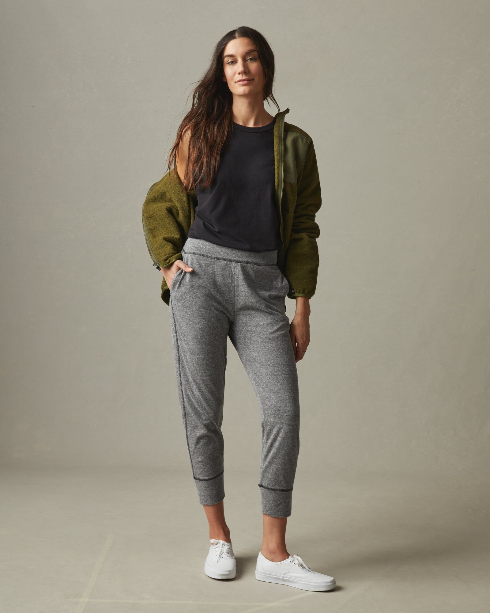 Women's Saturday Pant - Grey Ink Heather sold by American Giant product image thumbnail 4