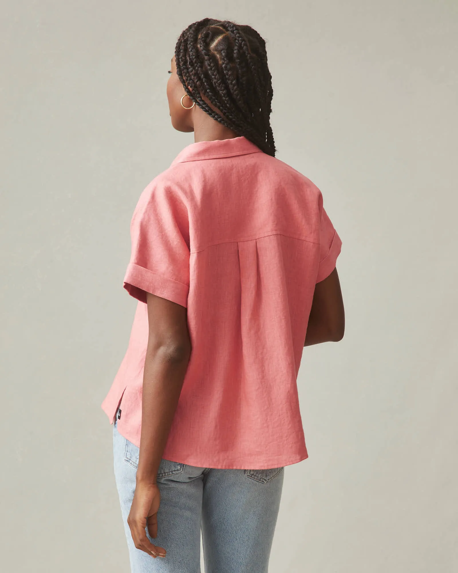 Women's Linen Shirt - Pink Mauve sold by American Giant product image thumbnail 4