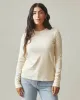 Premium Slub Crew Tee Long Sleeve - Creme Brulee sold by American Giant