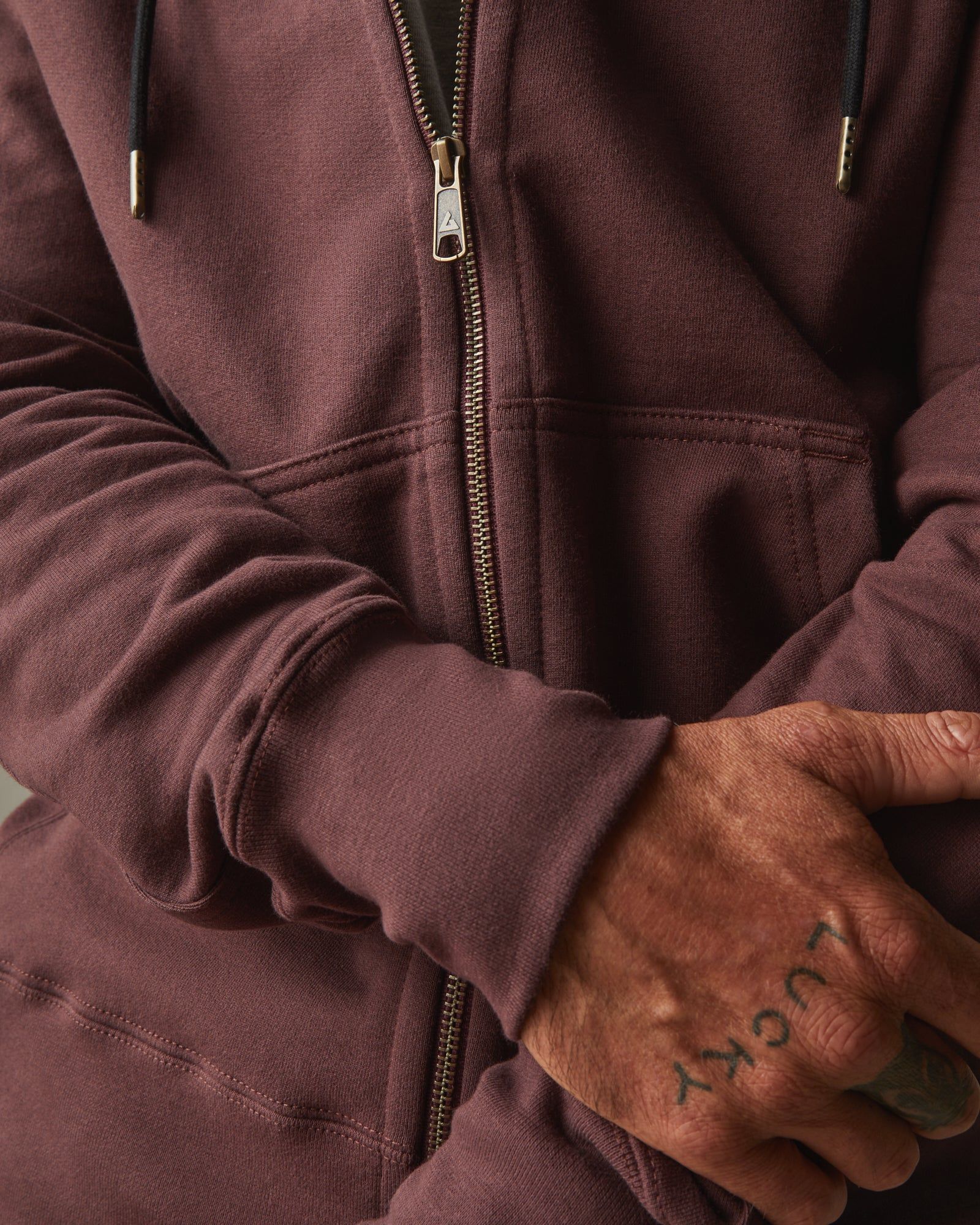 Men's Classic Full Zip - Puce sold by American Giant product image thumbnail 4