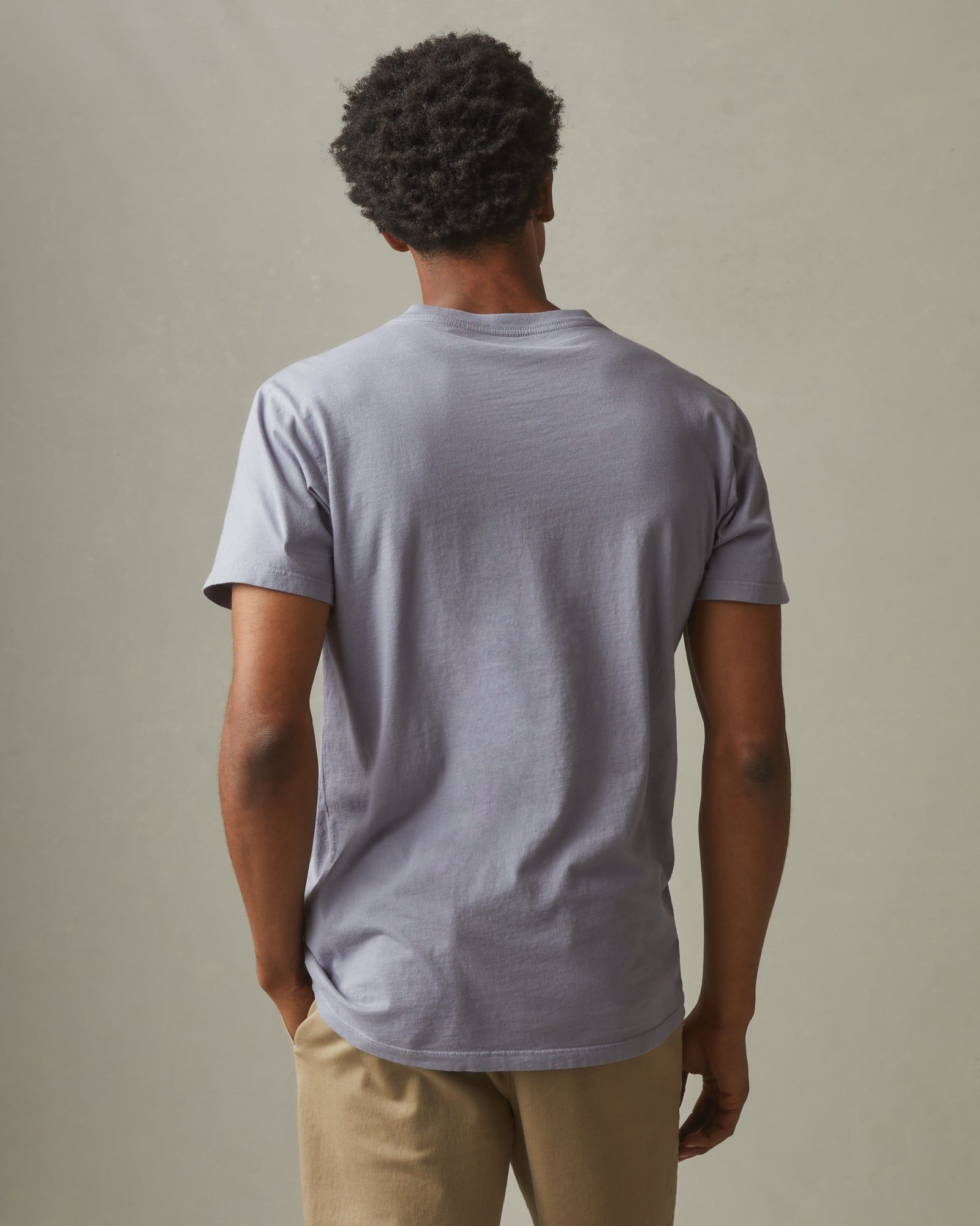 Classic Cotton V-Neck Tee - Grey Lavender sold by American Giant product image thumbnail 2