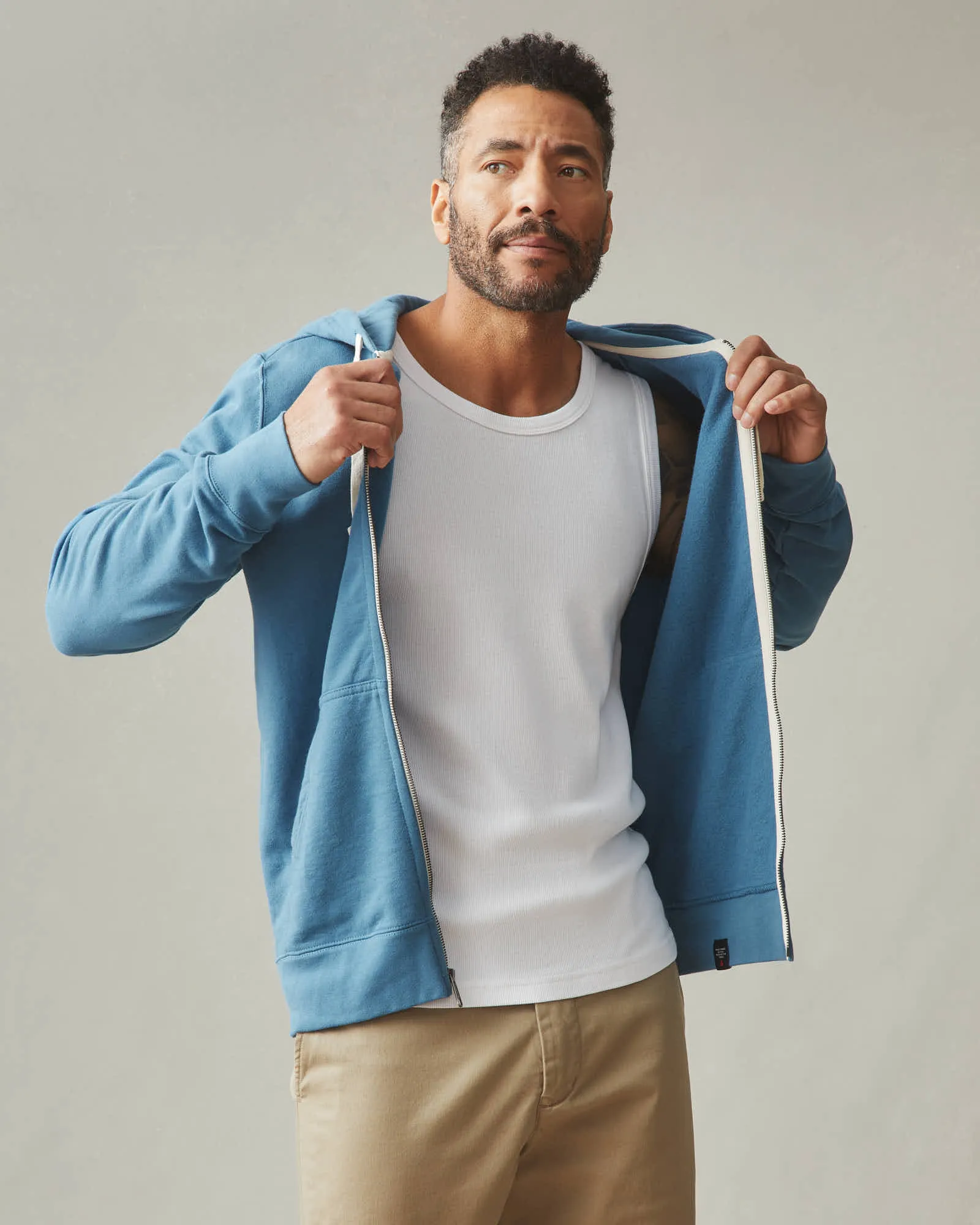 Men's Carolina Full Zip - Blue Wave sold by American Giant product image thumbnail 5