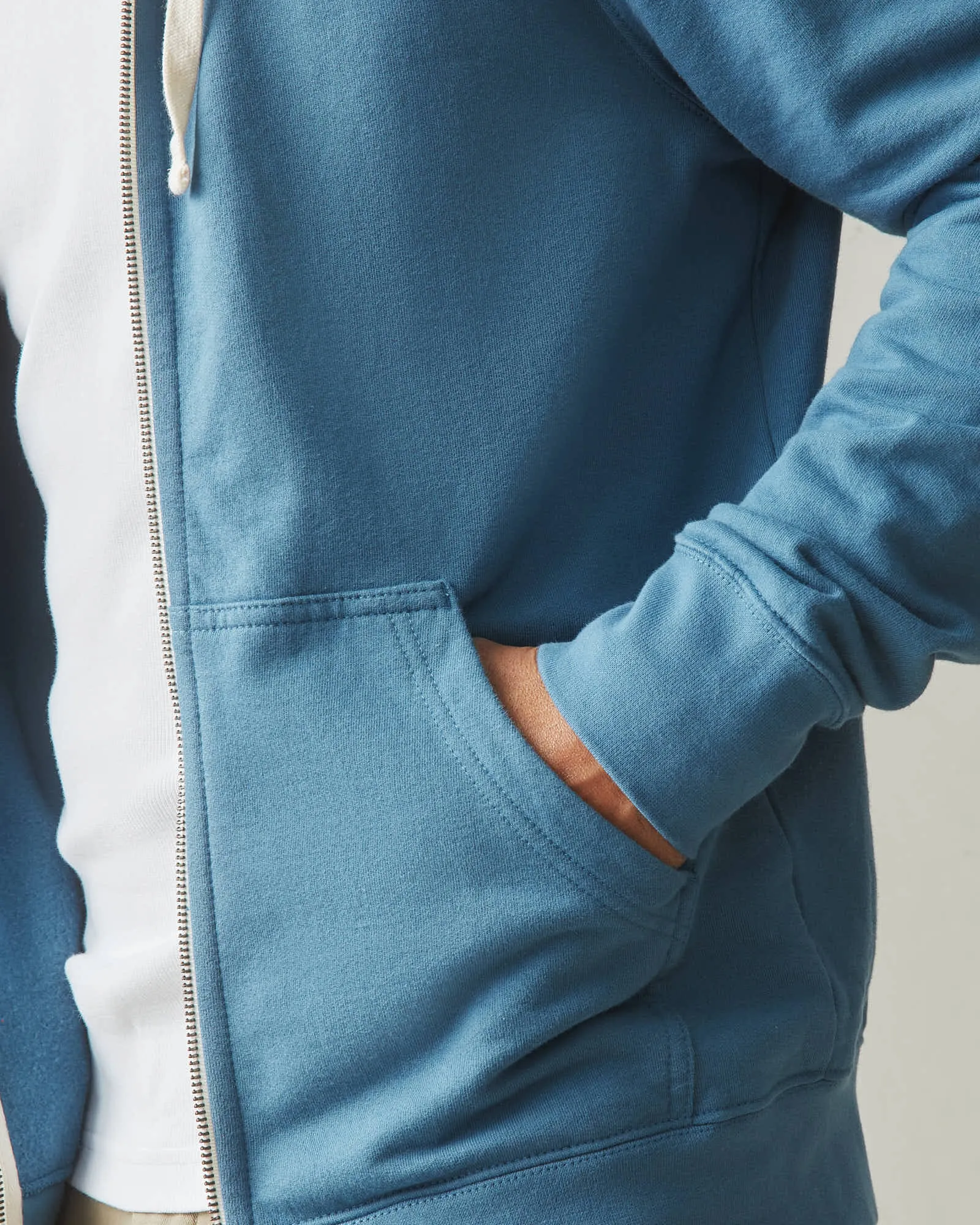 Men's Carolina Full Zip - Blue Wave sold by American Giant product image thumbnail 3