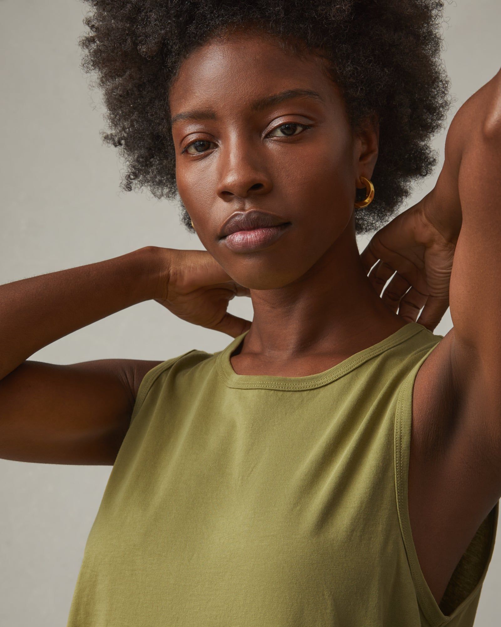 Classic Cotton Boxy Tank - Peat Moss sold by American Giant product image thumbnail 4