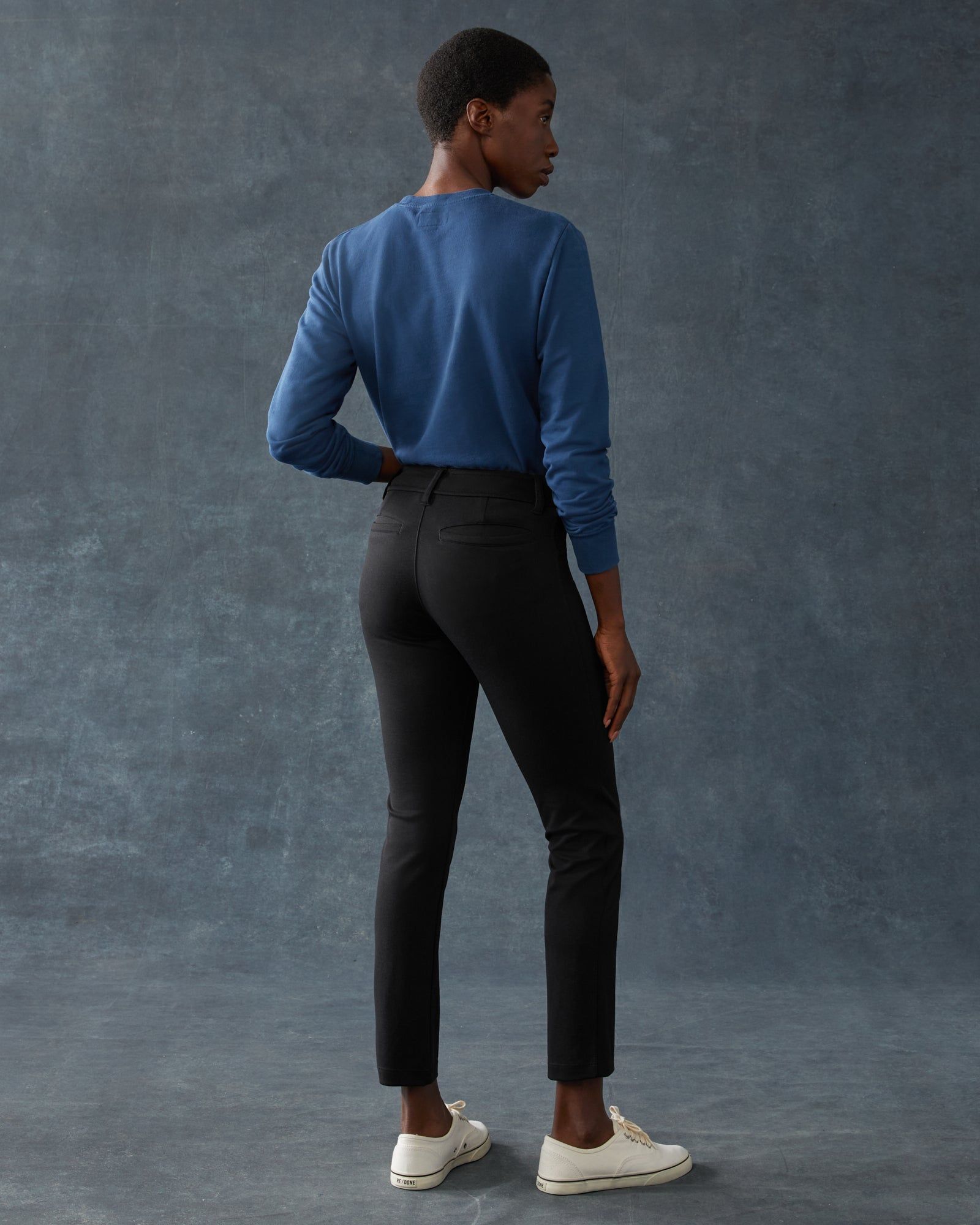 Women's Ponte Dress Pant Straight - Super Black sold by American Giant product image thumbnail 4