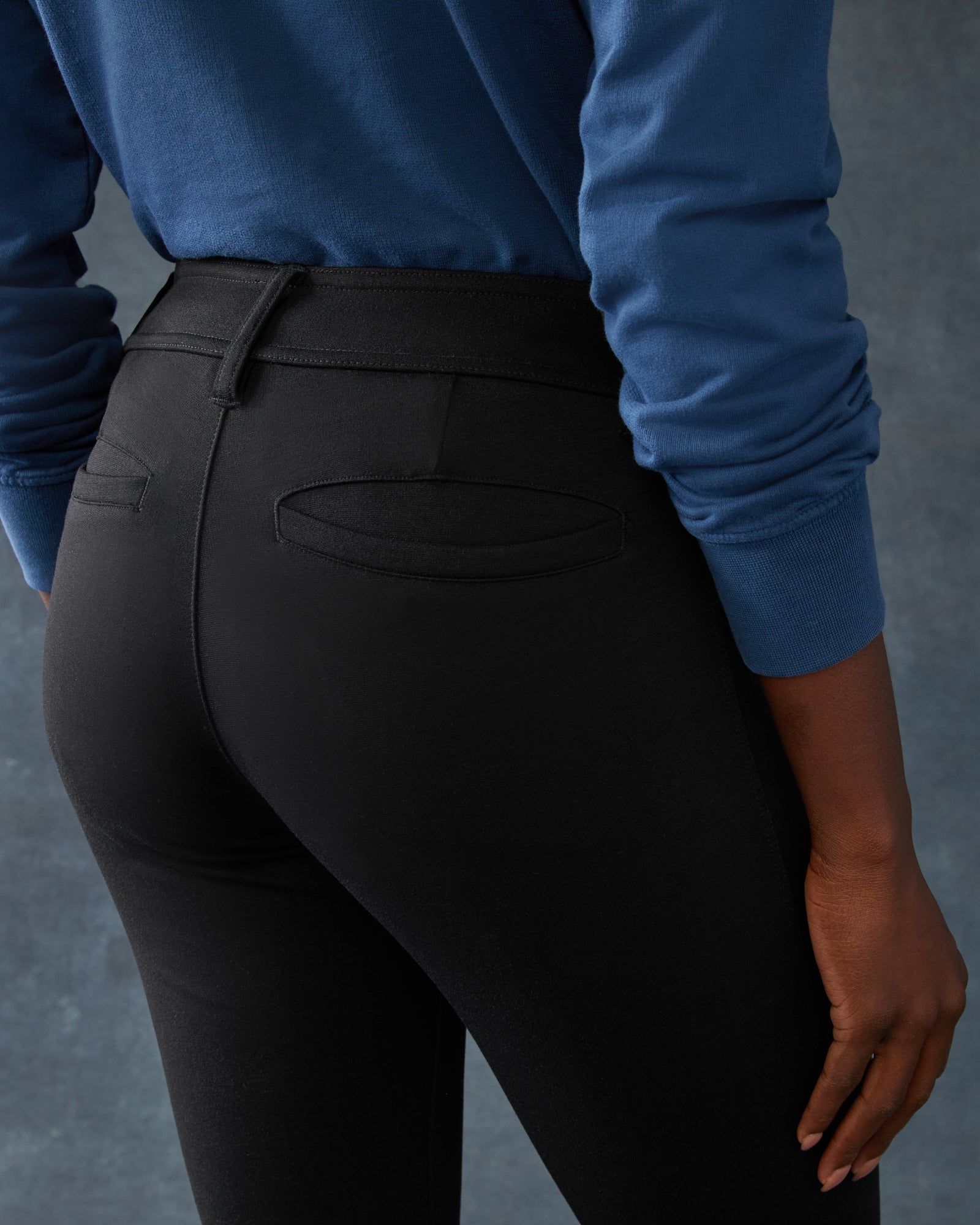 Women's Ponte Dress Pant Straight - Super Black sold by American Giant product image thumbnail 5