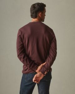 Men's Heavyweight Pocket Long Sleeve Tee - Puce sold by American Giant