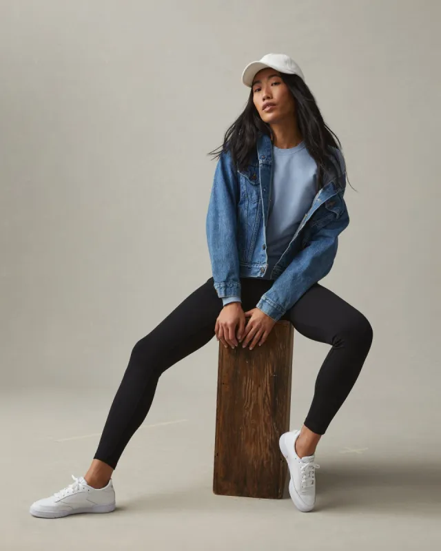 Lightweight Cotton Crew Sweatshirt - Rain Washed sold by American Giant