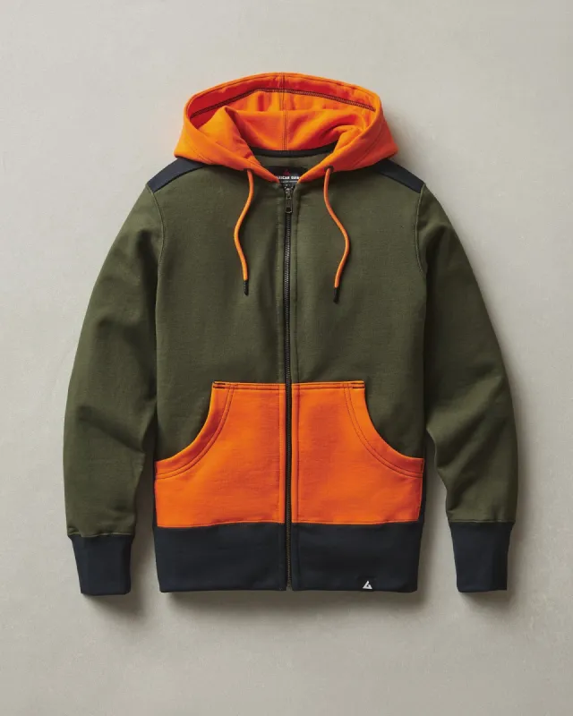 Men's Classic Full Zip - Deep Olive Vault sold by American Giant