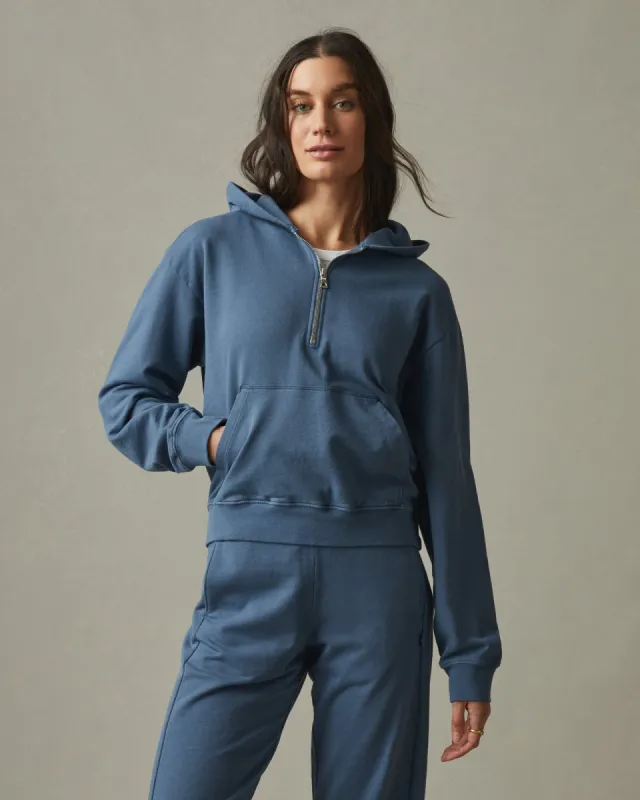 Lightweight Cotton Half Zip Hoodie - Monsoon sold by American Giant