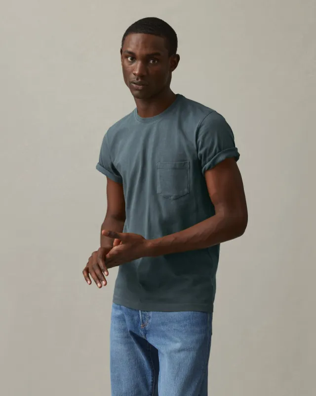 Heavyweight Pocket Tee - Vintage Indigo sold by American Giant