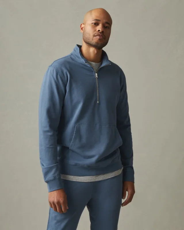 Lightweight Cotton Half Zip - Monsoon sold by American Giant