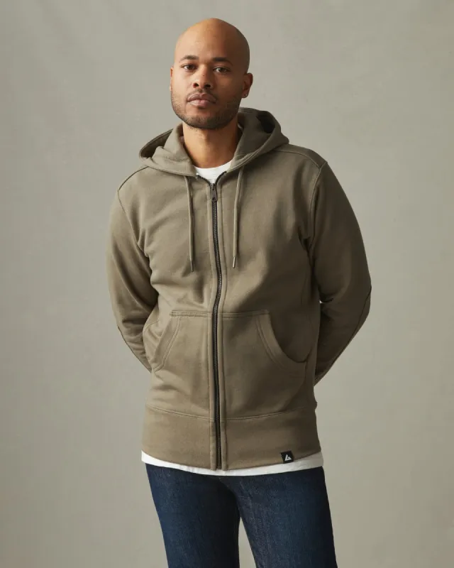 Classic Full Zip - Thyme sold by American Giant